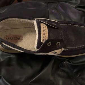 Sperry Ladies Navy and Cream Boat Shoes